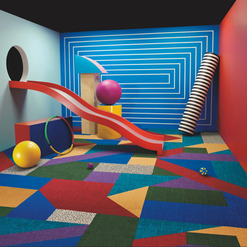 colorful indoor play room